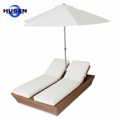 Hot Sale Outdoor Rattan Daybed With Canopy