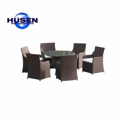 PE rattan coffee table and chair set