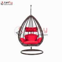 Backyard Furniture Bedroom Wicker Rattan Hanging Egg Chair