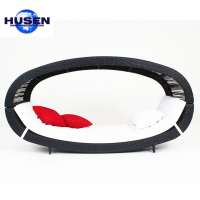 Aluminum Frame Rattan Outdoor Round Sunbed