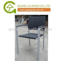 aluminum outdoor rattan chair/cafe rattan chair