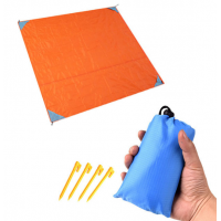 High Quality 100% Waterproof Picnic Blanket Camping Mini Pocket Blanket 210T Ripstop Nylon Beach Blanket